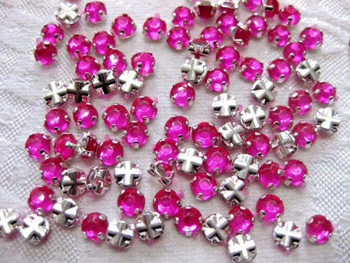 100 acryl strass steine - acryl,